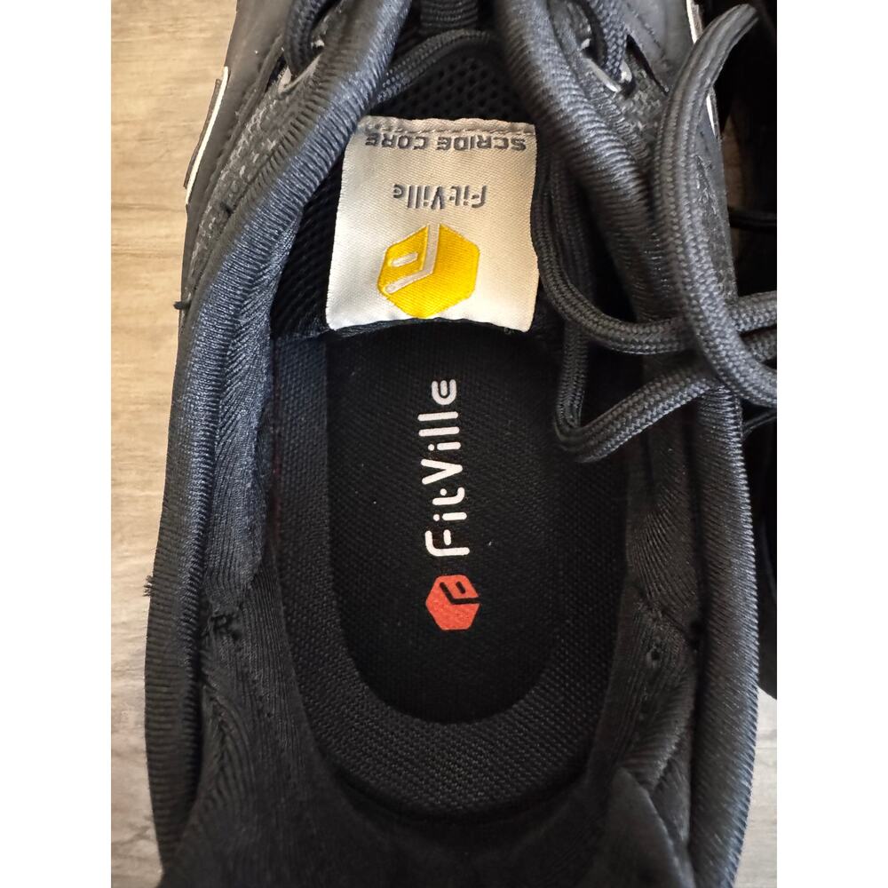 FILA FitVille Unisex Black Stride Core Athletic Sneakers Shoes Size M10 W11.5 - Picture 8 of 9